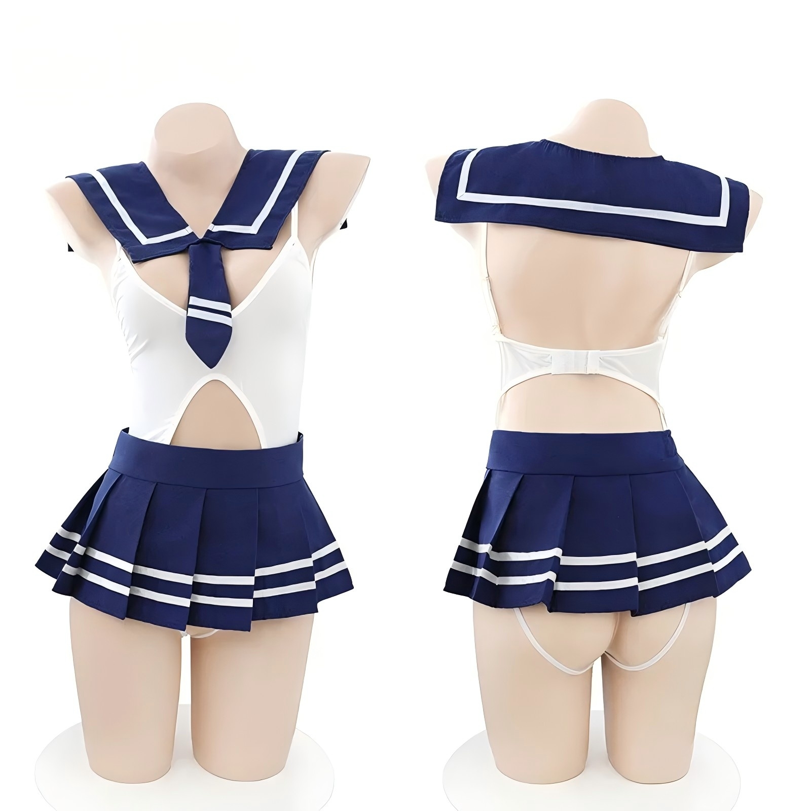 Lingerie - Seksowna bielizna w stylu mundurka szkolnego;