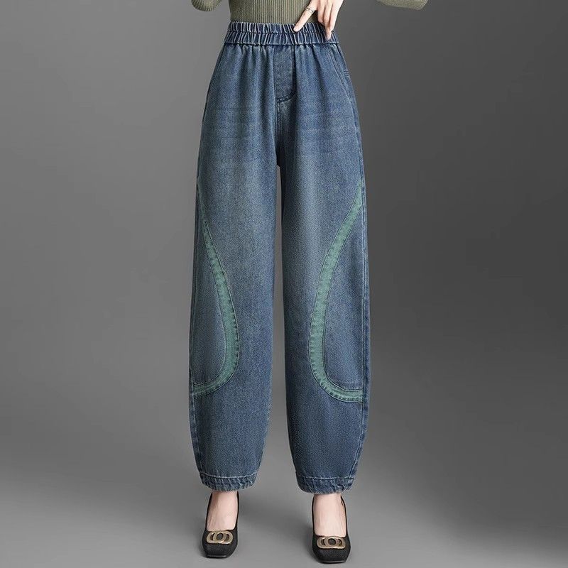 Jeans - Elastyczne damskie dżinsy z wysokim stanem