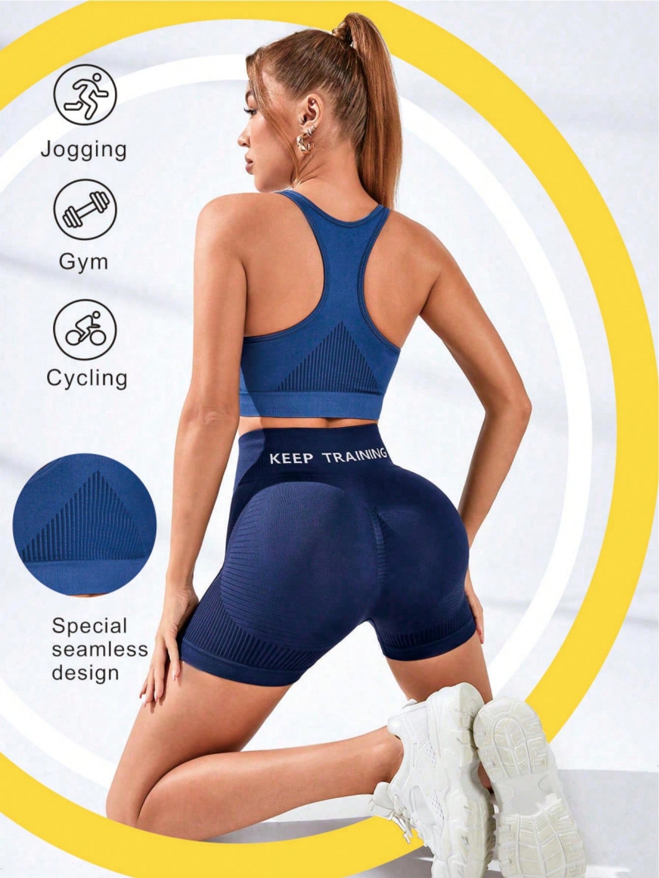 Damski sportowy biustonosz typ – Seamless Ribbed Workout Tank Top recenzja i cena