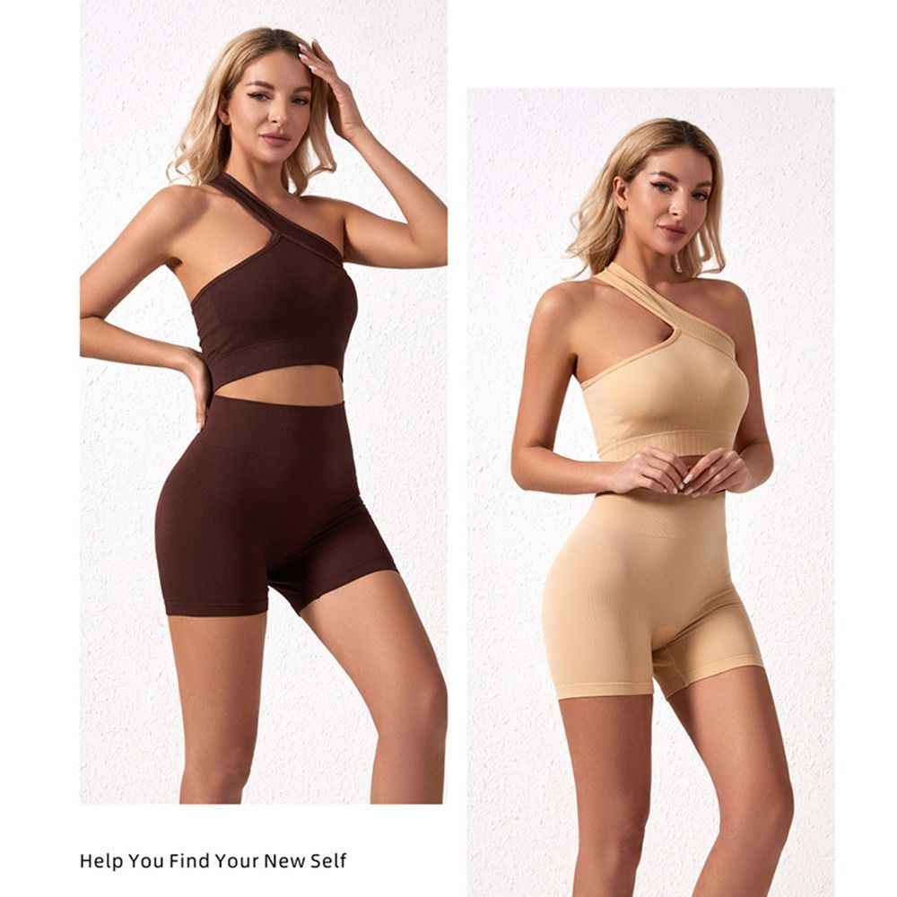 2-częściowy zestaw sportowy dl – Seamless Ribbed Workout Tank Top recenzja i cena