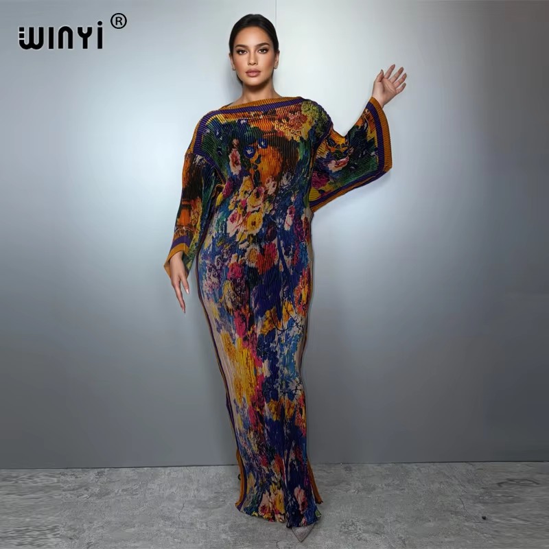 Sukienka WINYI letnia plisowan – Boho Summer Beach Maxi Dress recenzja i cena