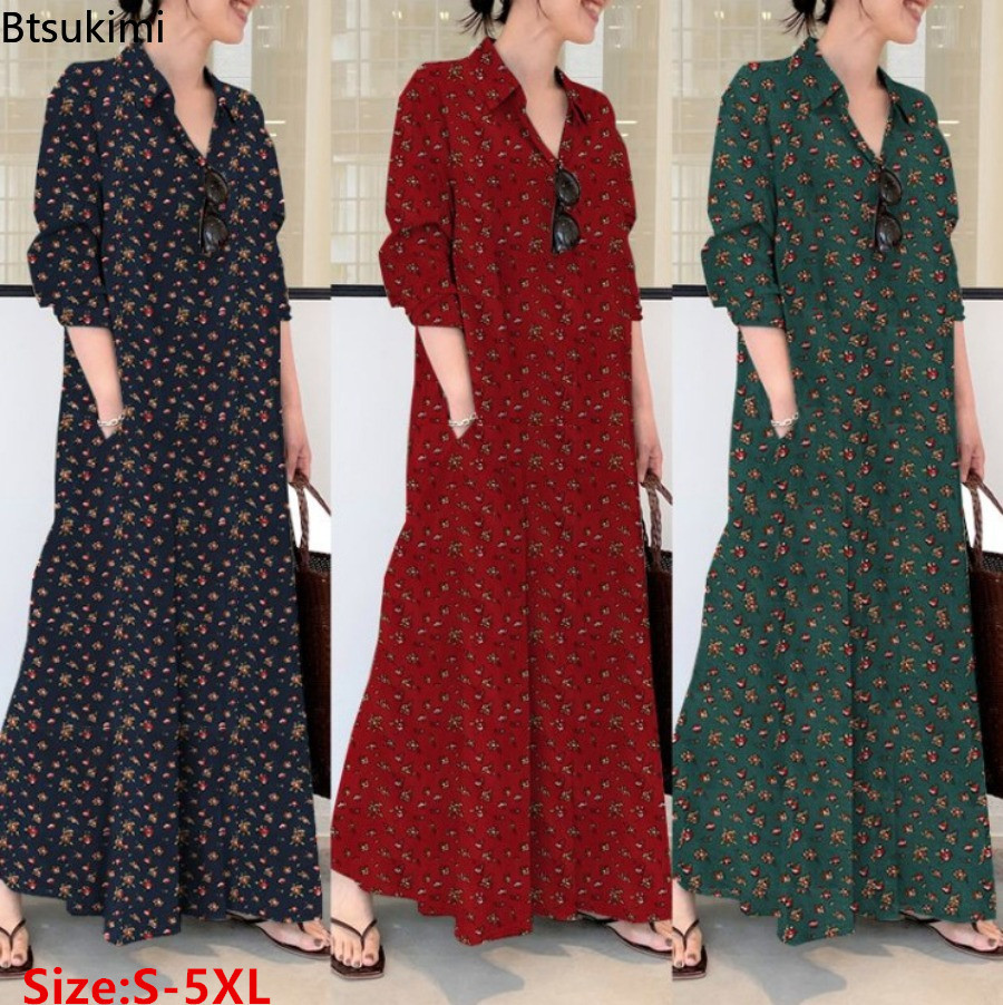 Nowa damska sukienka koszulowa – Casual Loose Linen Shirt Dress recenzja i cena