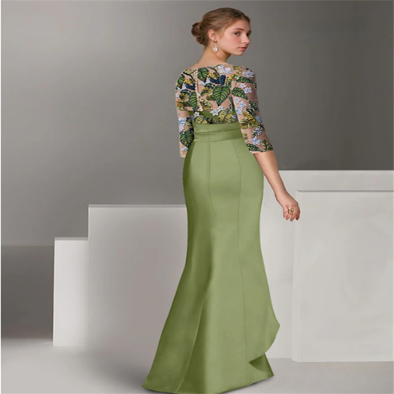 Sukienki na studniówkę / wiecz – Elegant Satin Evening Gown Split recenzja i cena