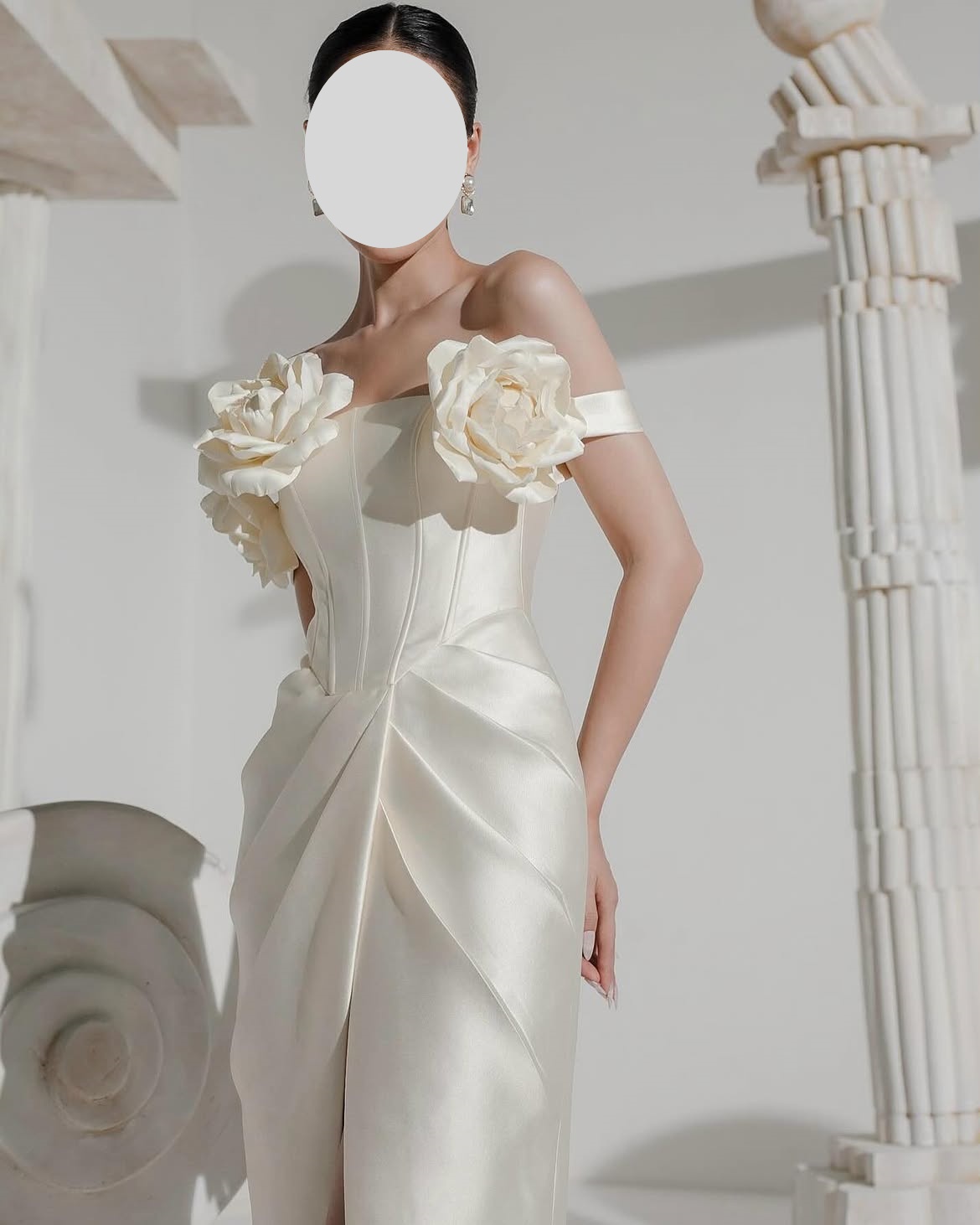 Suknie wieczorowe z odkrytymi  – Elegant Satin Evening Gown Split recenzja i cena