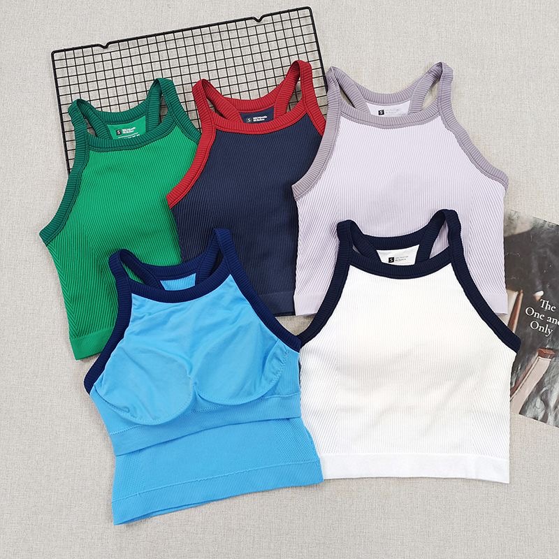 Damskie prążkowane komplety sp – Seamless Ribbed Workout Tank Top recenzja i cena