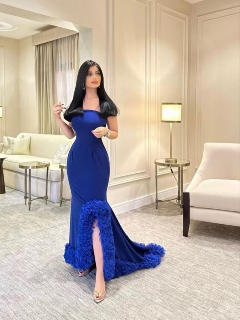 Suknie wieczorowe na zamówieni – Elegant Satin Evening Gown Split recenzja i cena