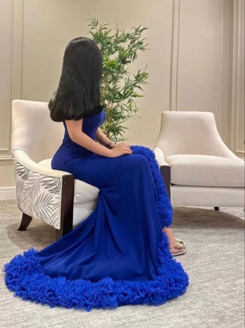 Suknie wieczorowe na zamówieni – Elegant Satin Evening Gown Split recenzja i cena
