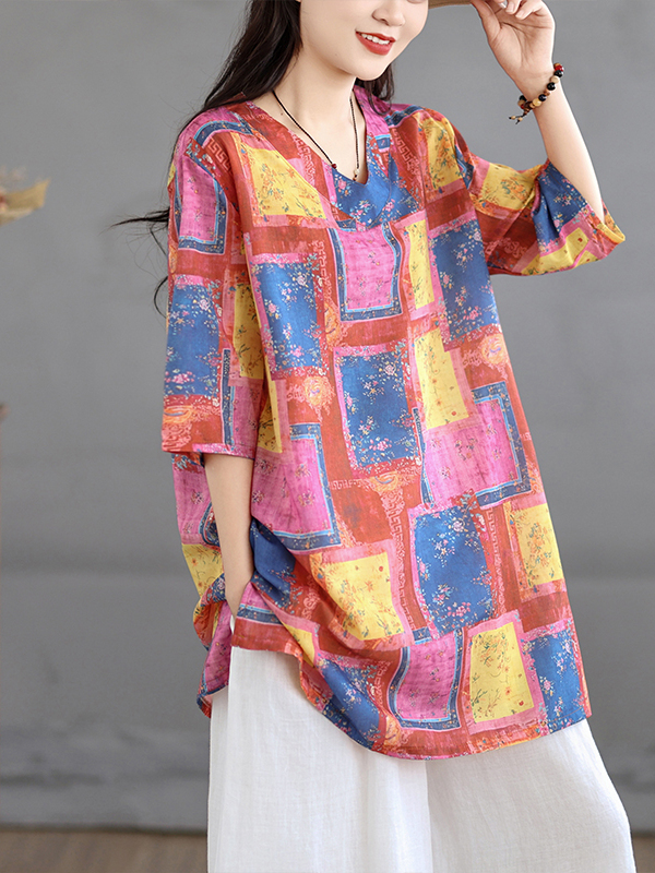 Luźna lniana sukienka koszulow – Casual Loose Linen Shirt Dress recenzja i cena