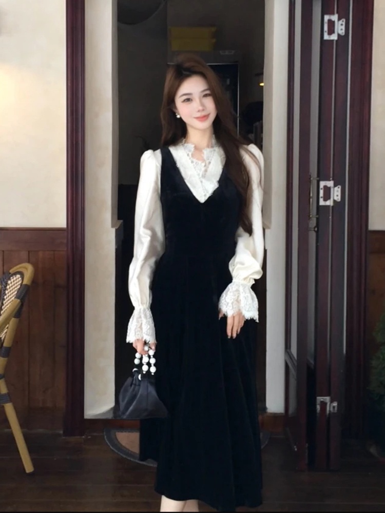 Elegancka jedwabna koszula z k – Korean Style A Line Shirt Dress recenzja i cena